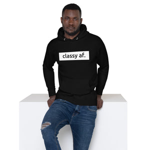 "Classy AF" Unisex Hoodie (Black)