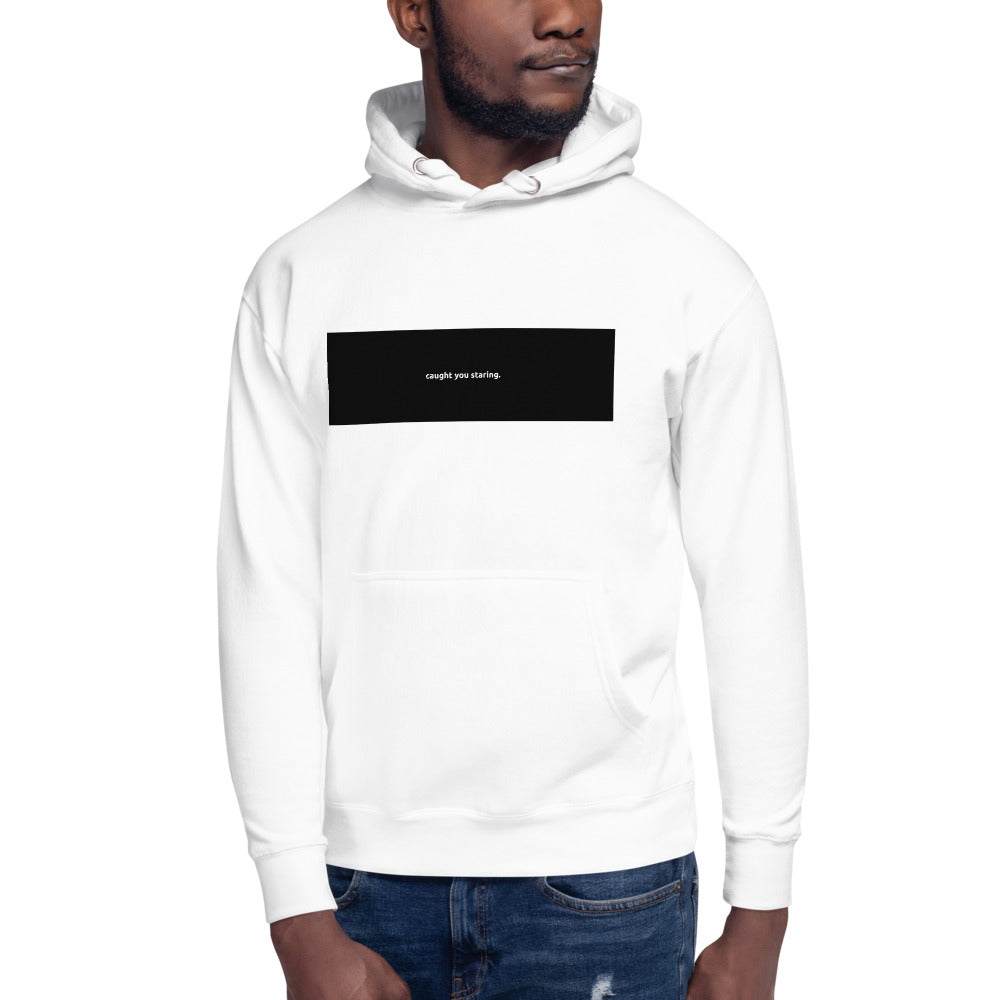 "Staring" Unisex Hoodie (White)